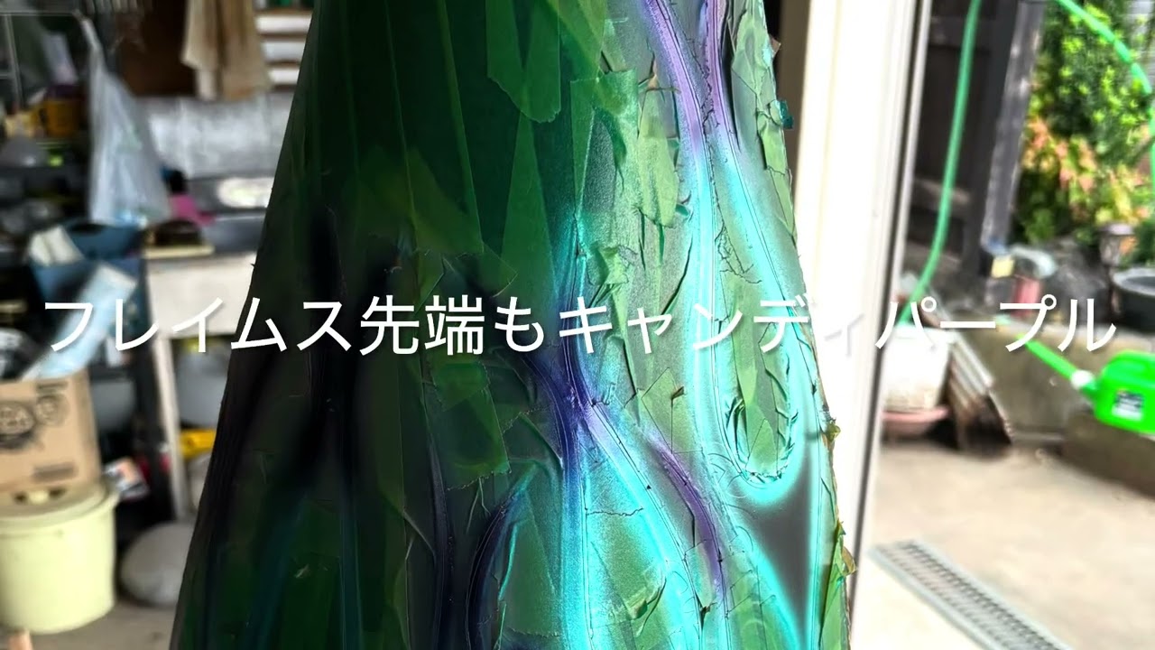 ハーレータンク塗装フレイムス