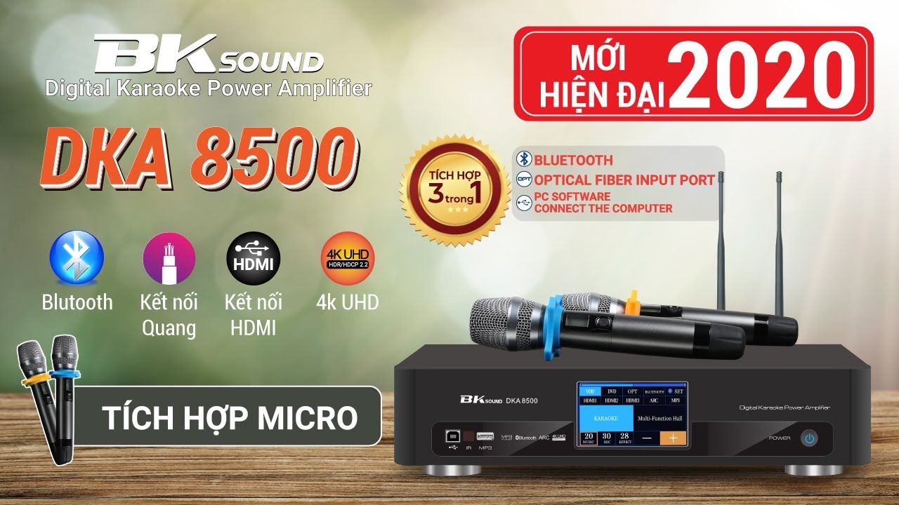 Đập hộp, Xem nội thất Amply Kỹ thuật số Hiện Đại Nhất hiện nay: Amply BKSOUND DKA 8500, 750/CH
