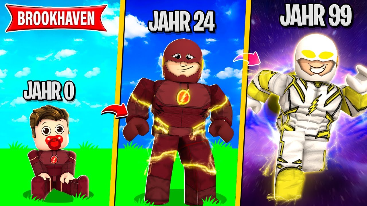 100 JAHRE als FLASH in BROOKHAVEN! (Roblox Brookhaven 🏡RP | Story Deutsch)
