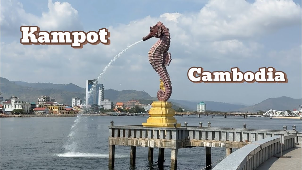 ទៅលេងខេត្តកំពត វិលល្ងាច / One Day Trip To Kampot Province Driving on National Road #3 , Cambodia 