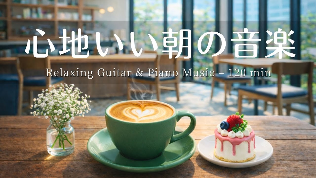 【癒し・作業BGM】心地いい朝の音楽 Vol.3☕🌿｜優しいギター＆ピアノで始める穏やかな一日｜Relaxing Guitar & Piano – 120 min｜癒し・集中・読書・リラックス