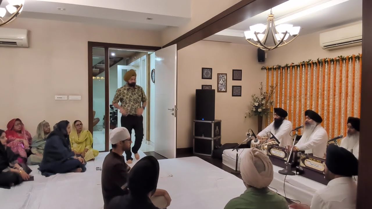 Bhai Ravinder Singh Ji Hazoori Ragi at our home Part 1