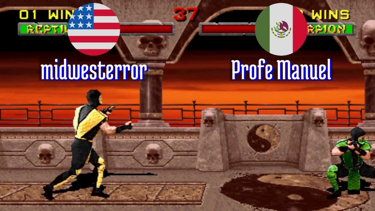 FT5 @mk2: midwesterror (US) vs Profe Manuel (MX) [Mortal Kombat 2 Fightcade] Dec 1