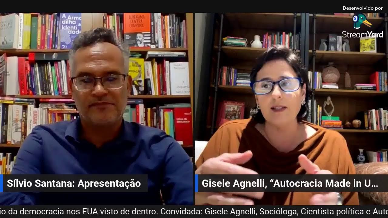OLHAR INQUIETO - Convidada: Gisele Agnelli. Livro em discussão: Autocracia Made In USA.