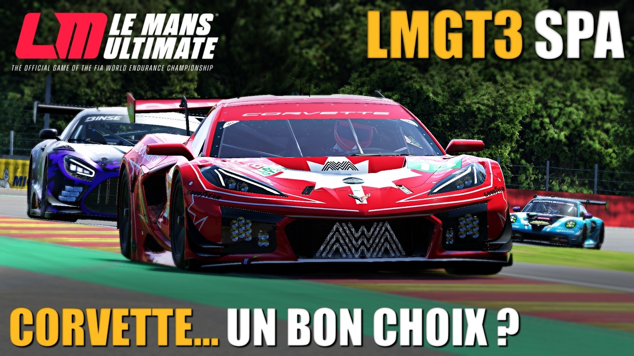 J'essaye la CORVETTE Z06 LMGT3.R à SPA | LMU Daily Race