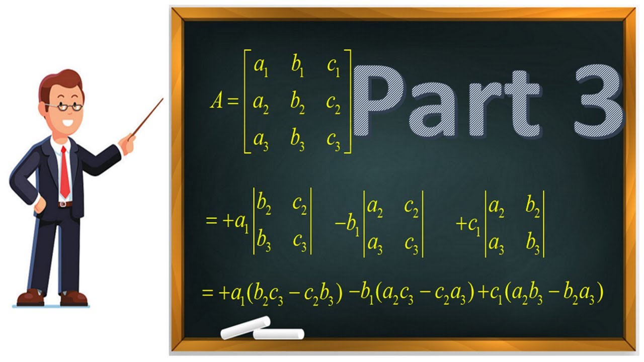 Solve three simultaneous equations using matrices
