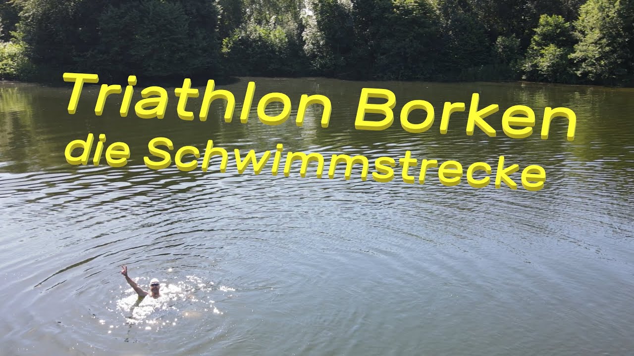 Triathlon Borken, die Schwimmstrecke