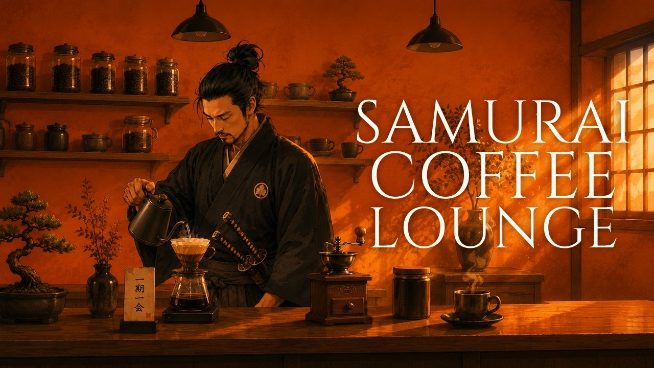 Samurai Coffee Lounge ☕ Japanese Lofi Jazz for Work & Study | Focus & Relax