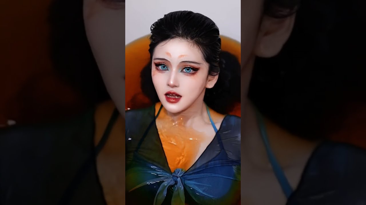 Trending enter water cross dressing challenge#makeupbeforeandafter