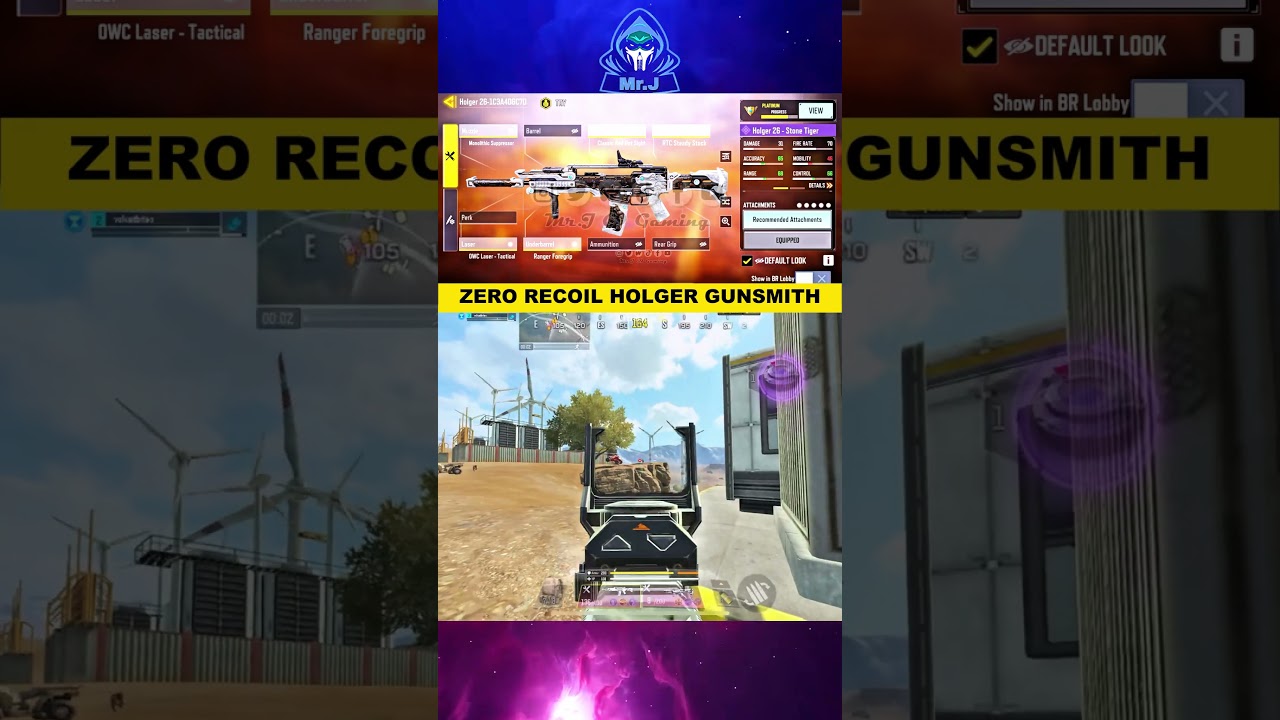 💥 LASER BEAM ACCURACY! Best Holger-26 BR Gunsmith ⚡ ZERO RECOIL + LONG RANGE! 🎯🔥