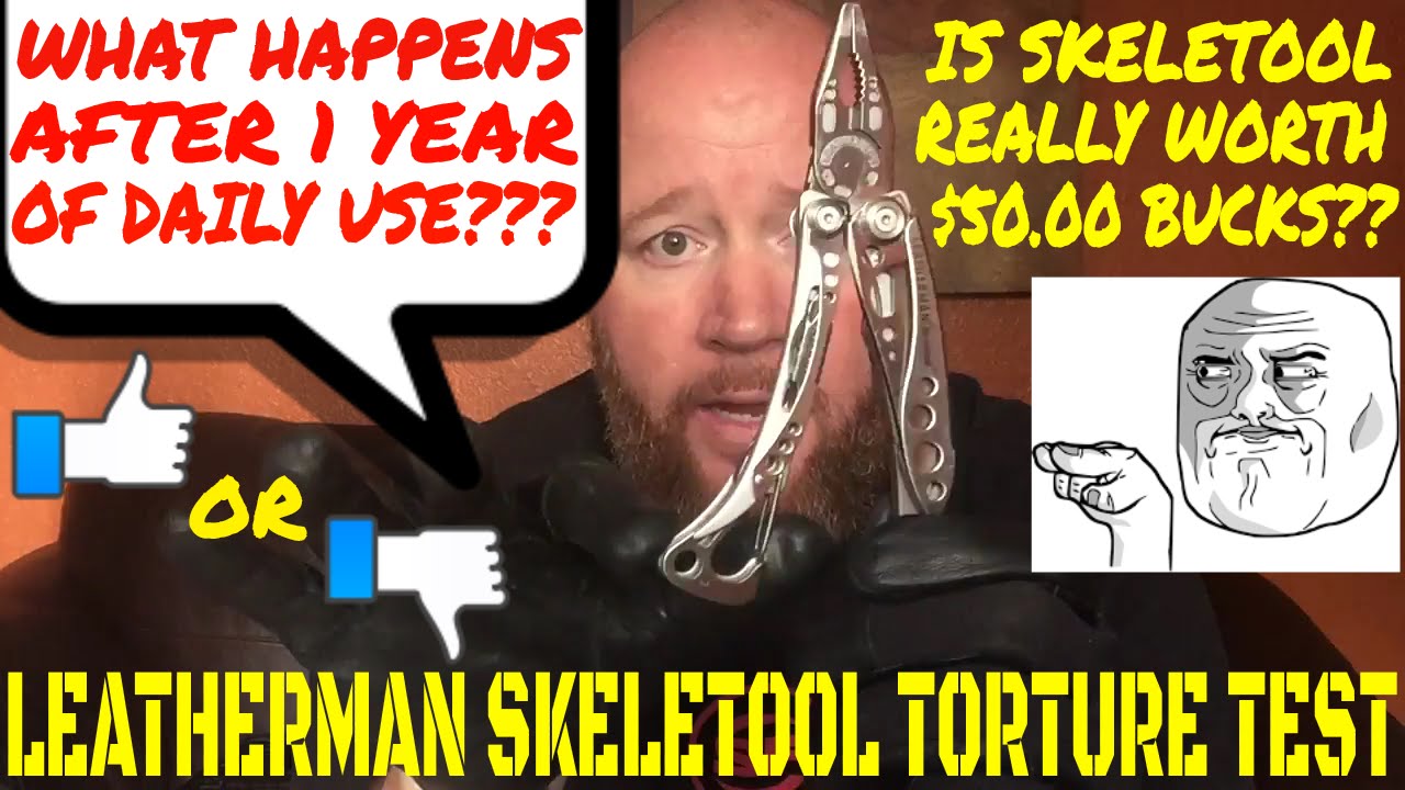 WANT TO SEE LEATHERMAN SKELETOOL AFTER 1-2 YEARS OF USE?? TORTURE TEST MULTI-TOOL KNIFE REVIEW CX