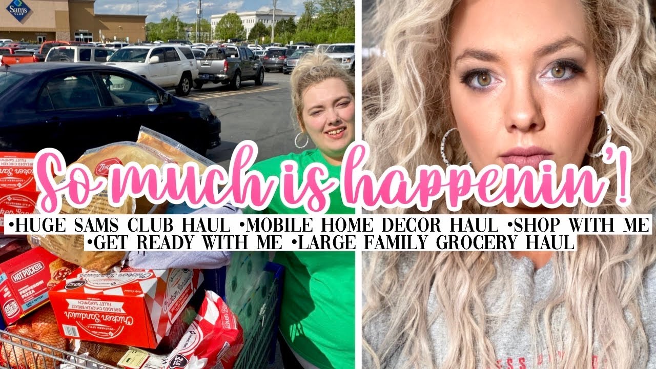 *HUGE* SHOP WITH ME | mobile home decor haul | Target decor | SAMS CLUB HAUL | get ready with me!