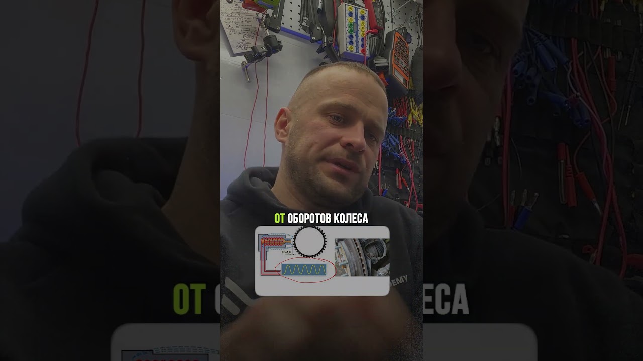 Осциллограмма датчика индуктивного типа