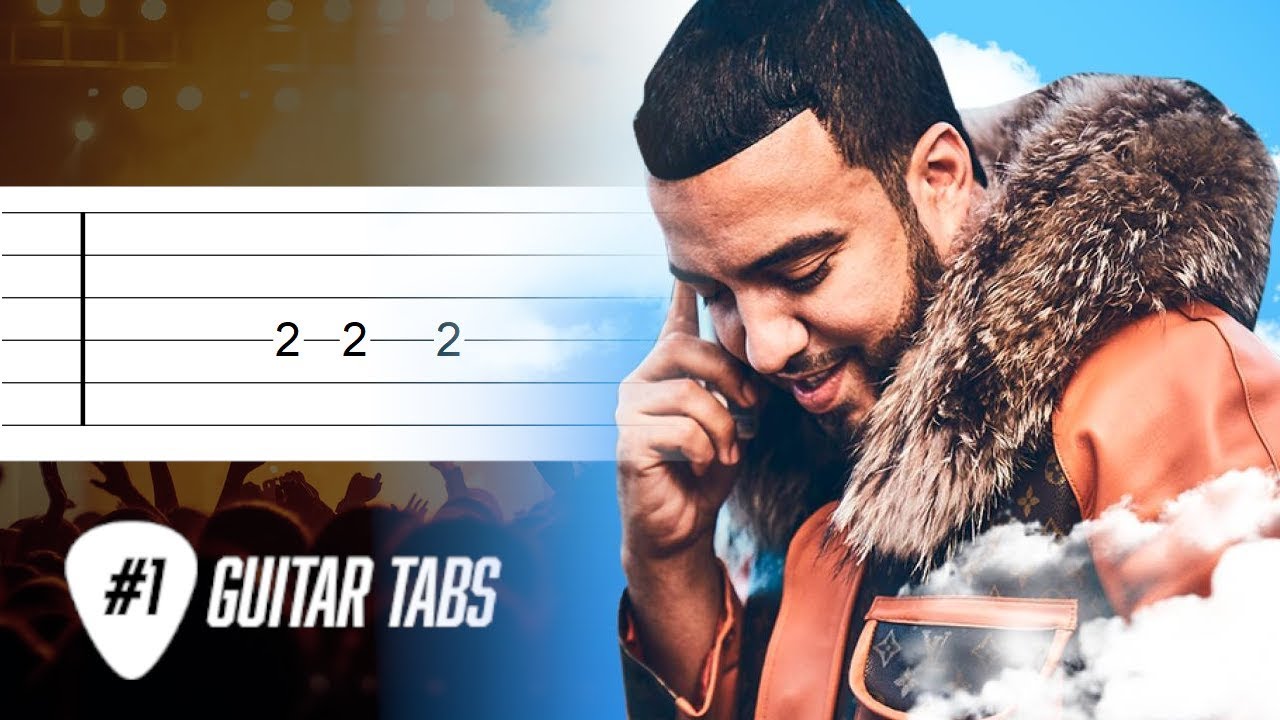 French Montana - Unforgettable ft Swae Lee (Guitar Tab tutorial)