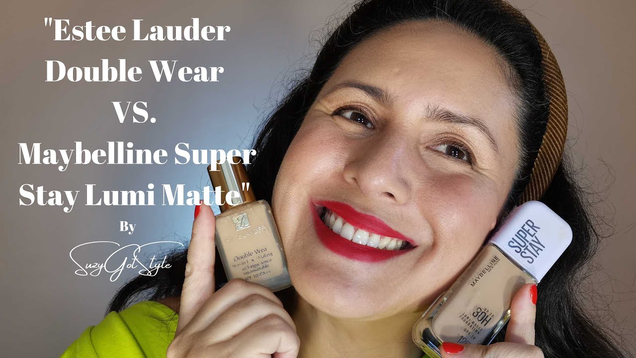 Estee Lauder Double Wear Vs. Maybelline Superstay Lumi Matte Foundation Review (TAGLISH)