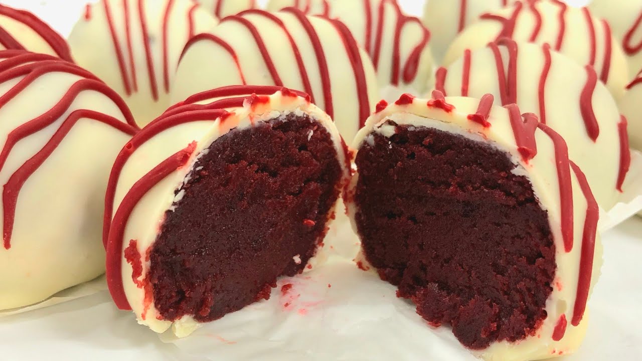 How To Make Red Velvet Truffles | White Chocolate Cake Truffles (Tutorial)