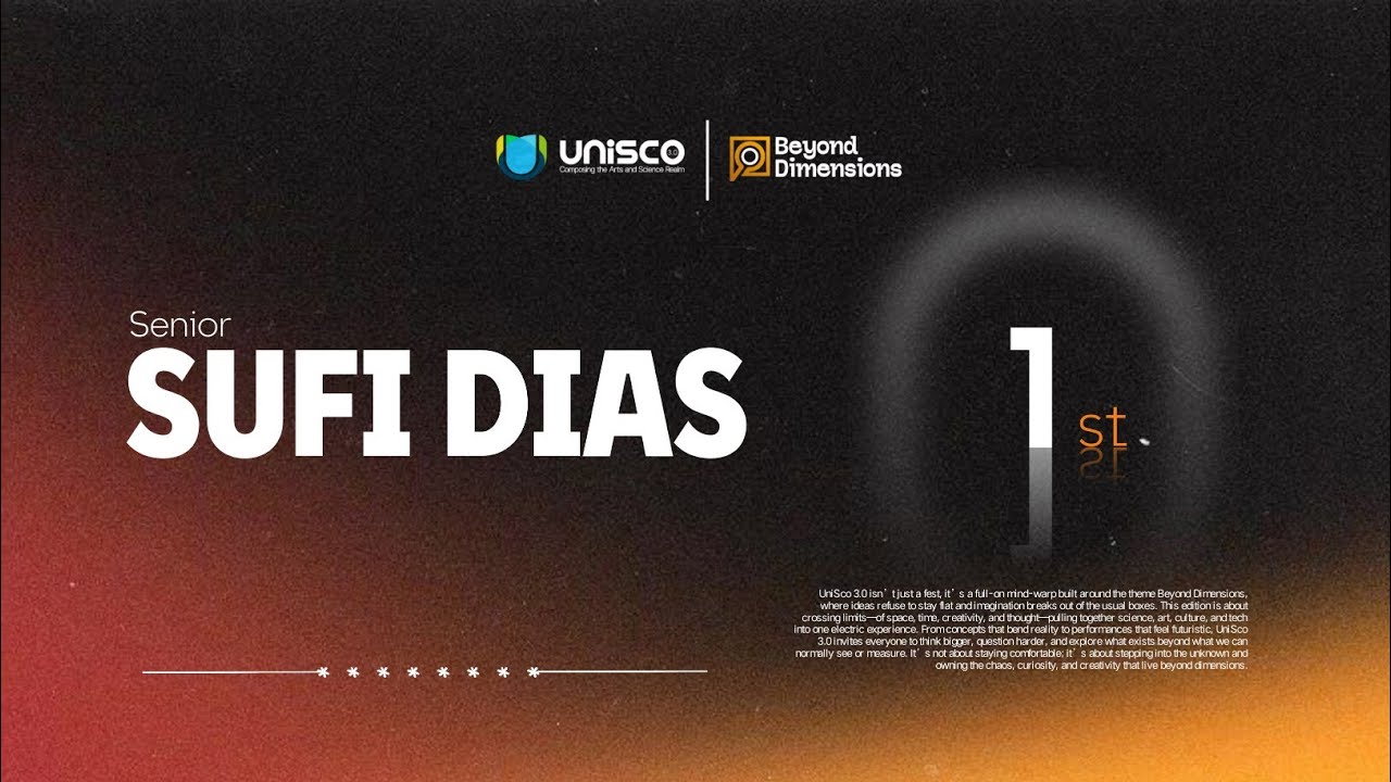 SENIOR SUFI DIAS | FIRST | UNISCO 3.0