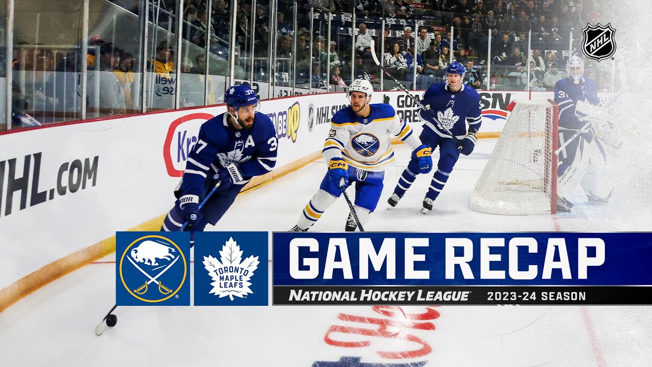 Sabres @ Maple Leafs 9/27 | Kraft Hockeyville 2023 | NHL Highlights