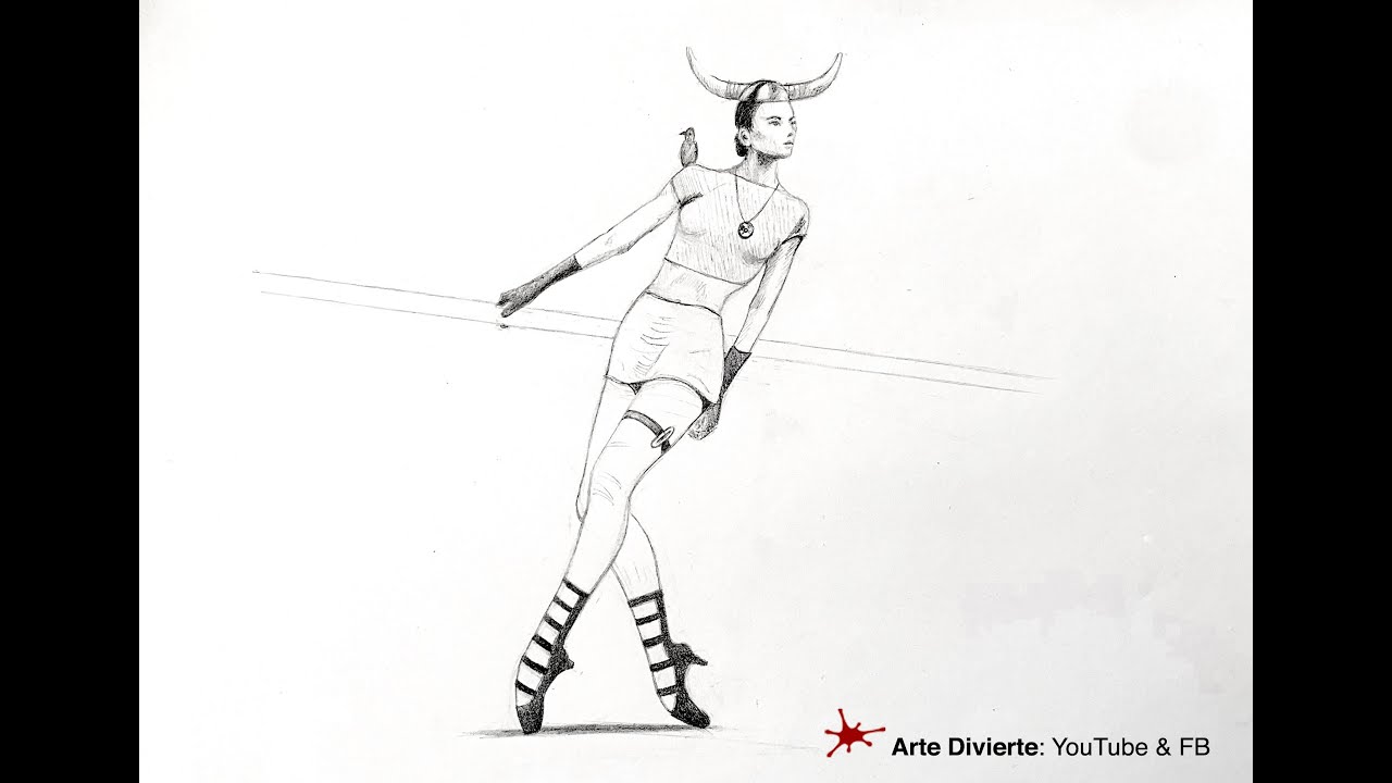 CÓMO DIBUJAR UNA ATRACTIVA MUJER VIKINGA - Timelapse