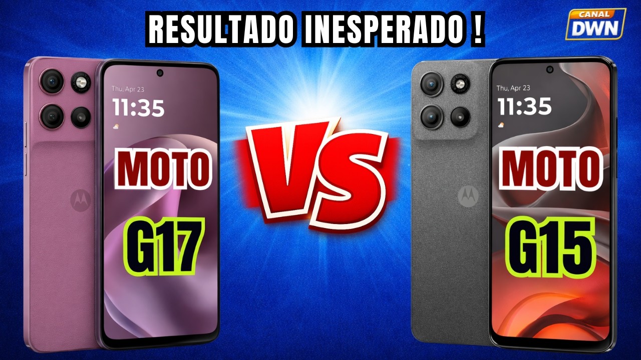 RESULTADO INESPERADO !  MOTO G17 5G VS  MOTO G15 5G  #smartphone  #motorola  #samsung #video