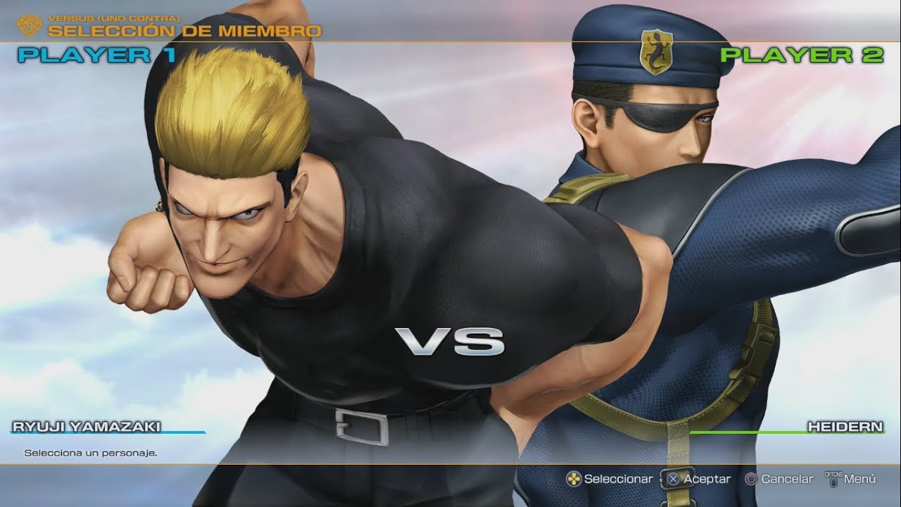The King Of Fighters XIV: Ryuji Yamazaki vs. Heidern.