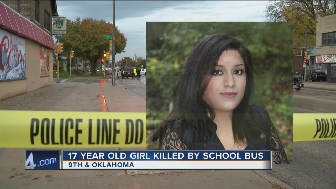 17-year-old girl killed by school bus