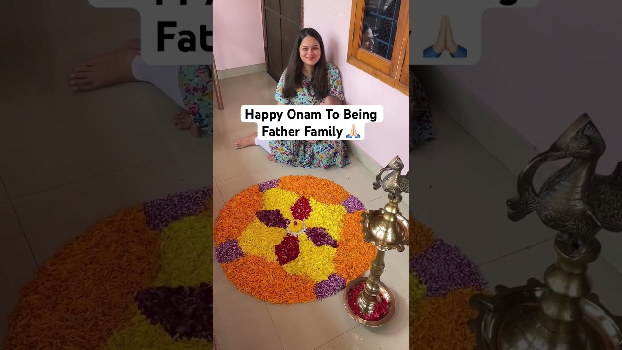 Yunay celebrated his first onam festival 👶🏻| sadhya food with being father | #shorts #onam #kerala