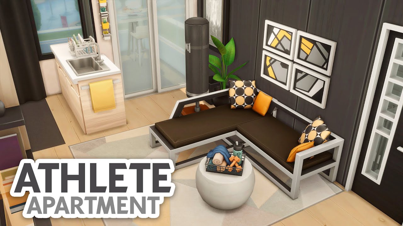 Athlete Apartment // The Sims 4 Speed Build: Apartment Renovation