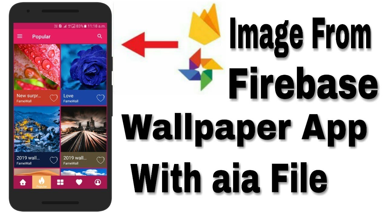 How to get image from firebase in kodular wallpaper app | Show image from Firebase | App Creator