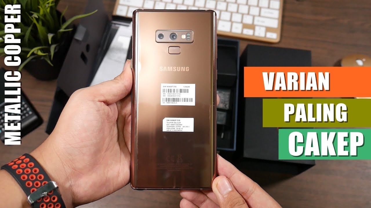 Unboxing Samsung Galaxy Note 9 Indonesia - WARNA METALLIC COPPER!!!