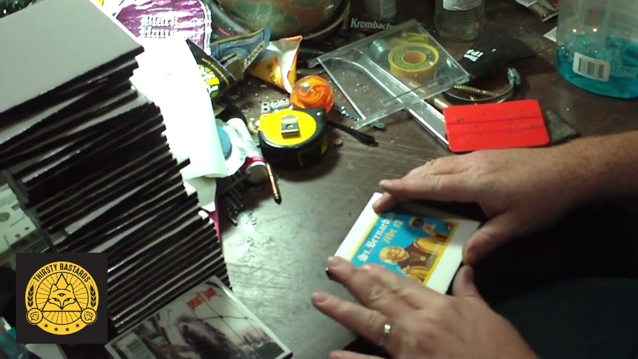 Making Coasters From Beer Labels