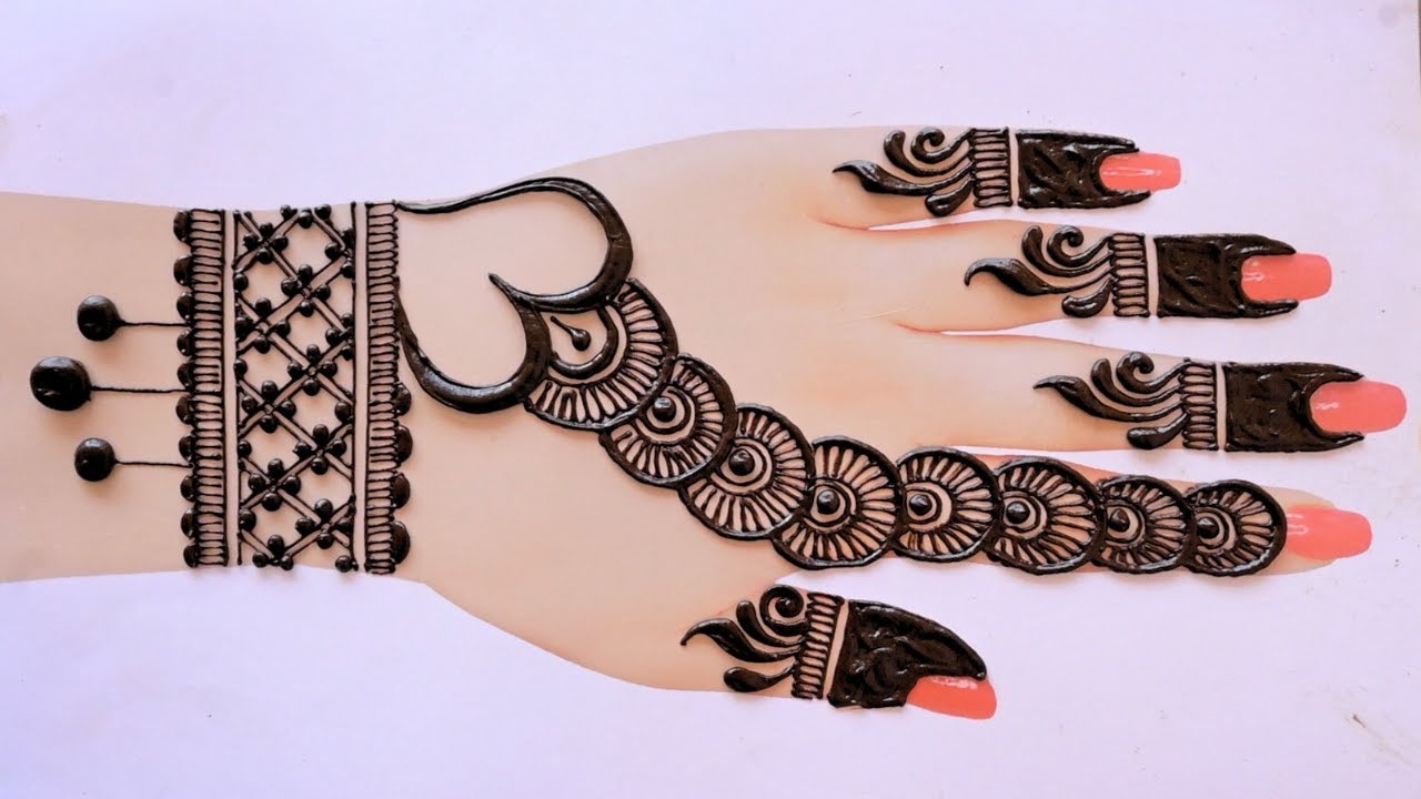 Heart shape Eid special Mehndi Designs | Backhand Mehndi Design | Bridal Mehndi | Mehndi ka Design