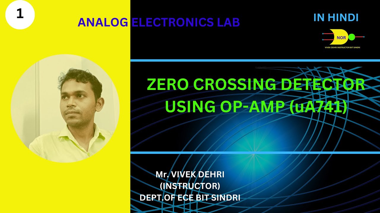 zero crossing detector using op amp, comparator,