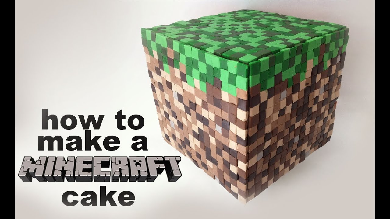 Minecraft Cake Recipe tutorial 3D by Ann Reardon How To Cook That