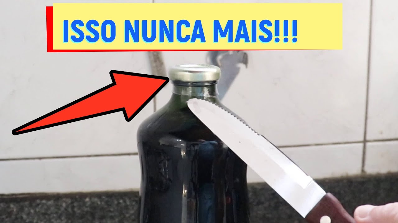 COMO ABRIR GARRAFA DE SUCO DE UVA