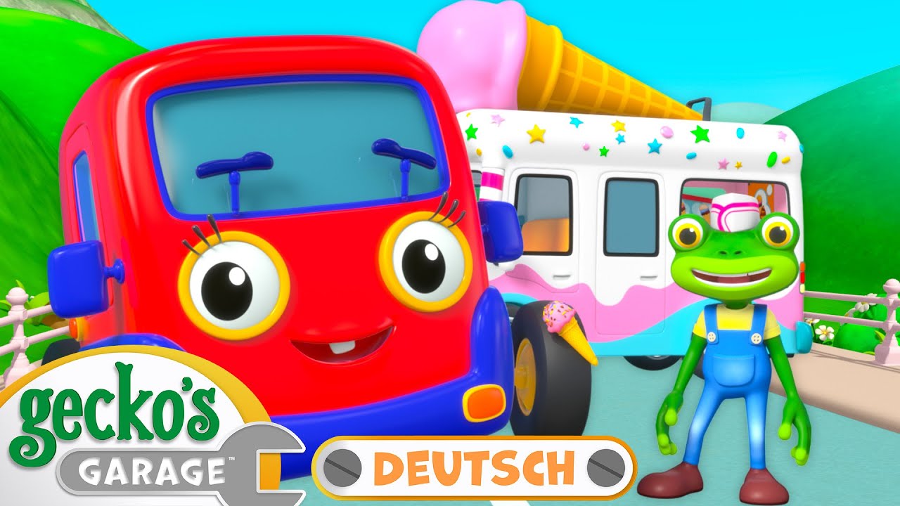 Notfall Eiscreme Abenteuer | 30-min&uuml;tige Zusammenstellung｜Geckos Garage Deutsch｜LKW f&uuml;r Kinder 🦎🛠️