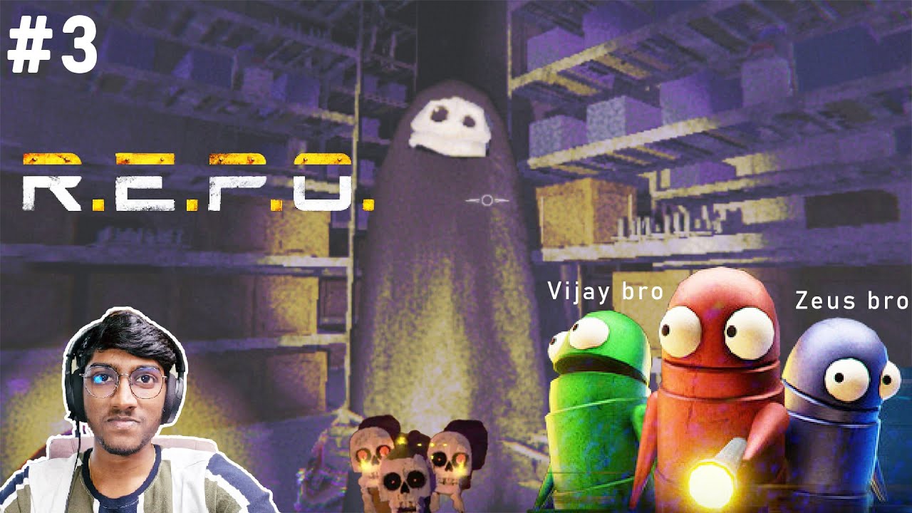REPO Horror Multiplayer game in தமிழ் Pt-3 Ft. @PassionOfGamingShorts | Road to 500 Subs🙏|#retrexgamer