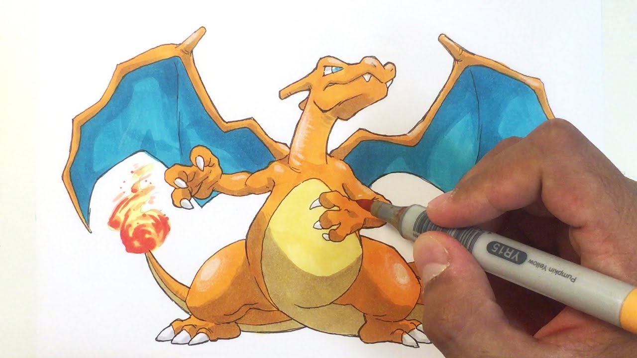 Pokémon zeichnen: #006 Glurak