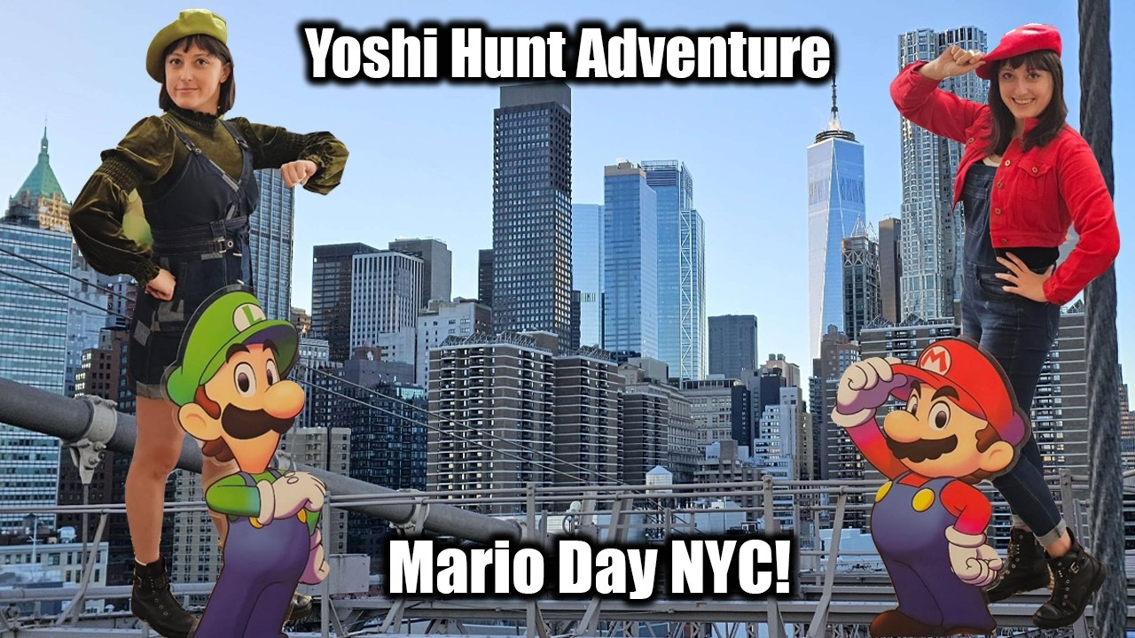 ✨Live NYC ✨ Mario Day Side Quest | Hiding Yoshis in Manhattan | exploring viral NYC #mario #nyc