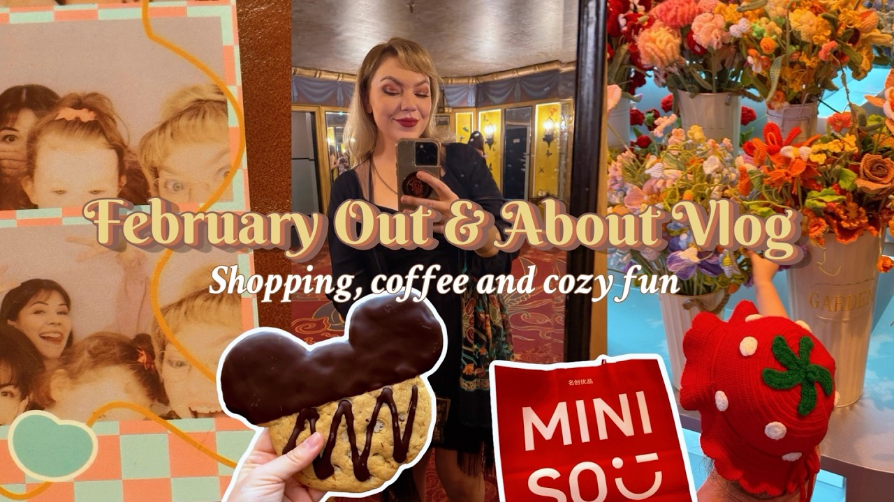 Galentine's Cozy Vlog | Dracula premiere, Shopping Miniso and Barnes n Noble, and Disneyland!