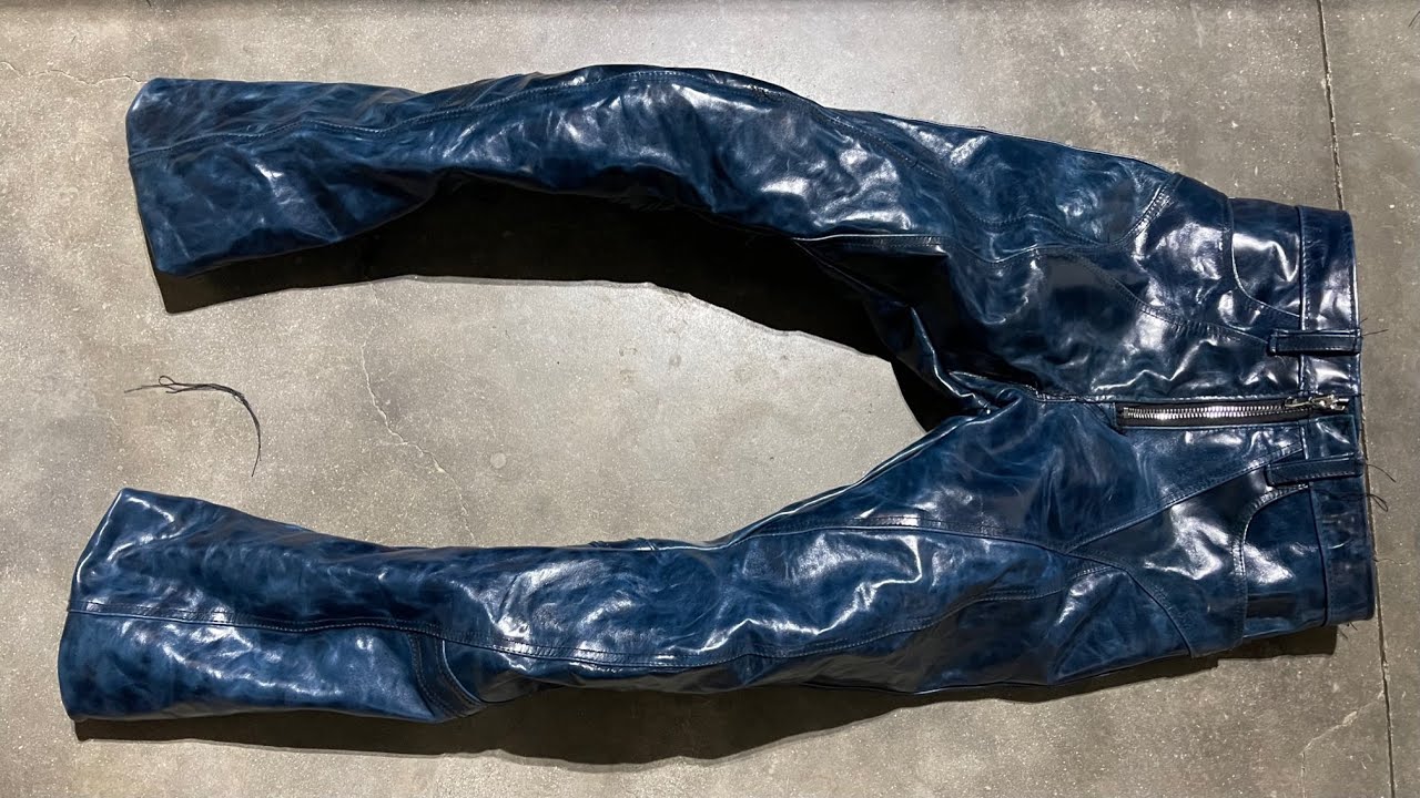 Making leather pants with beautiful pull up- big issue arrises in the middle of sewing!!