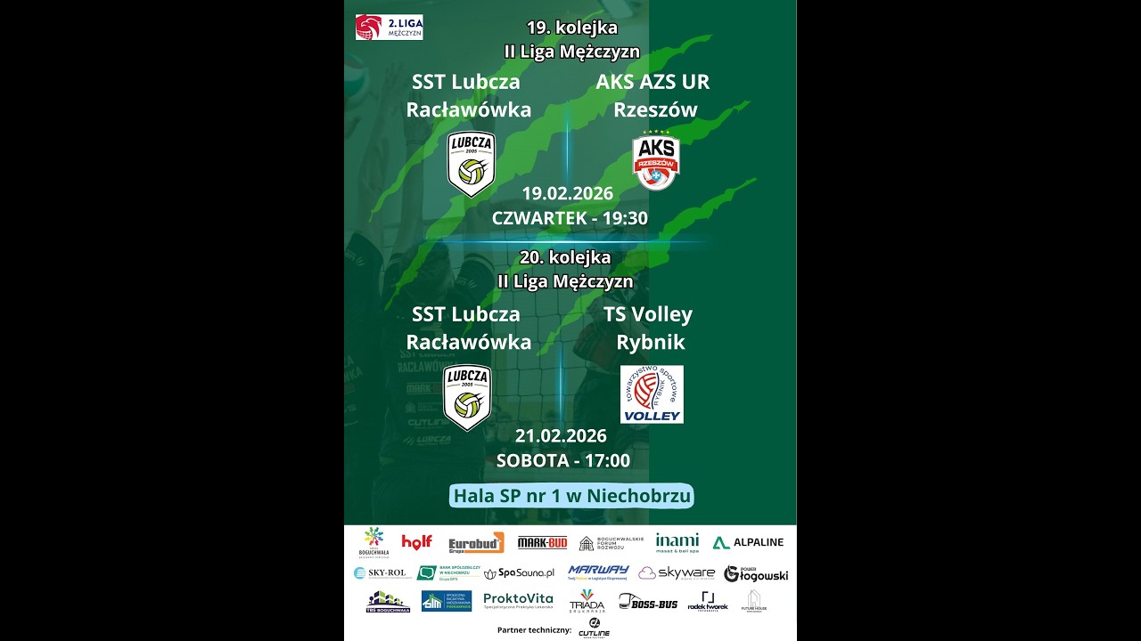🏐 SST Lubcza Racławówka - AKS AZS UR Rzeszów