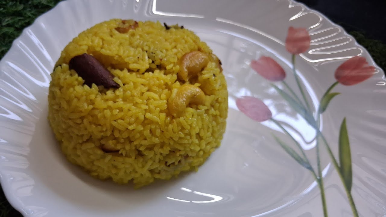 Basanti pulao / Misti  PULAO/Mithha kanika/kanika recipe