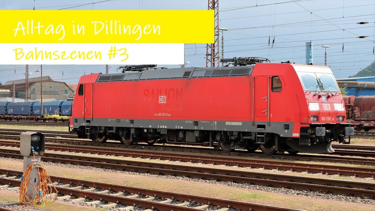 Bahnszenen #3 - Alltag in Dillingen - Traxx 185 Flirt 429 Desiro 642 V90 294