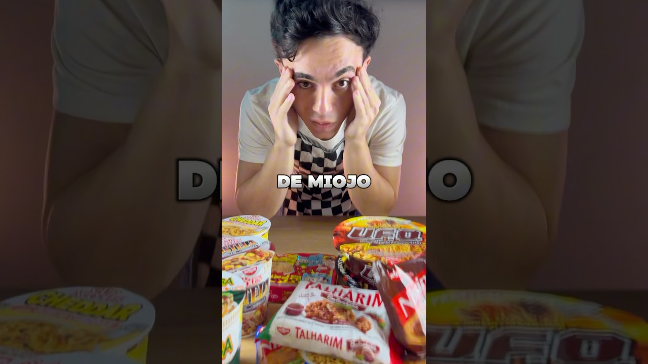MISTUREI TODOS OS MIOJOS DO MERCADO!!! 😱 #receitas #miojo #comidafacil #comidas