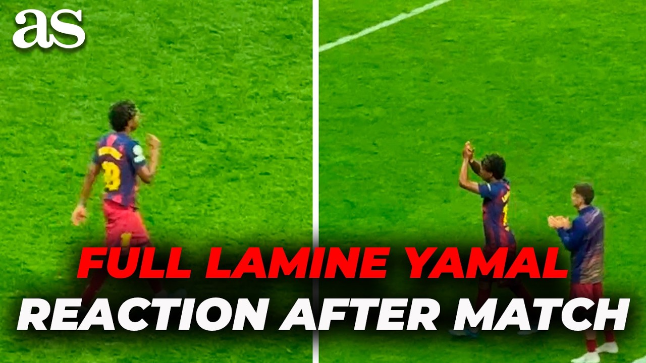 Lamine Yamal's EMOTIONAL TUNNEL WALK after Barcelona&rsquo;s shocking exit | FULL REACTION