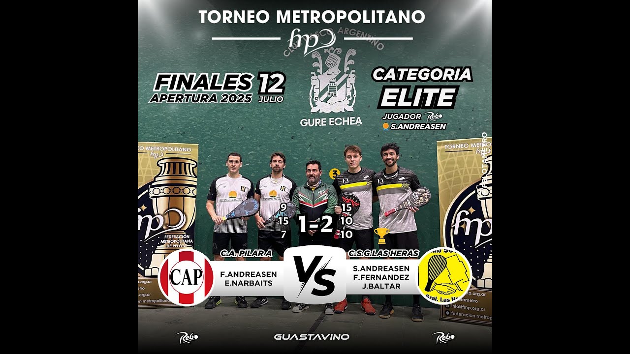 Finales Metropolitano Apertura 2025 Categoria: Elite Club Pilar 