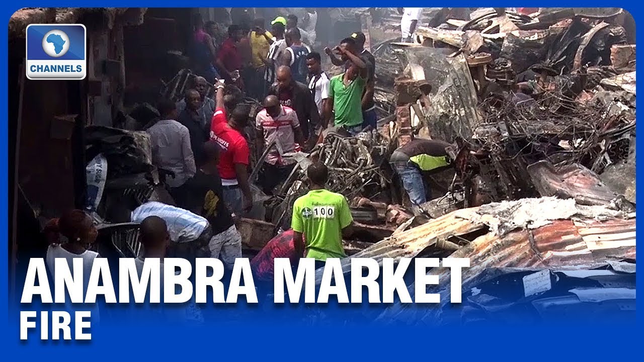 Tears As Fire Razes Over 400 Shops In Anambra Market