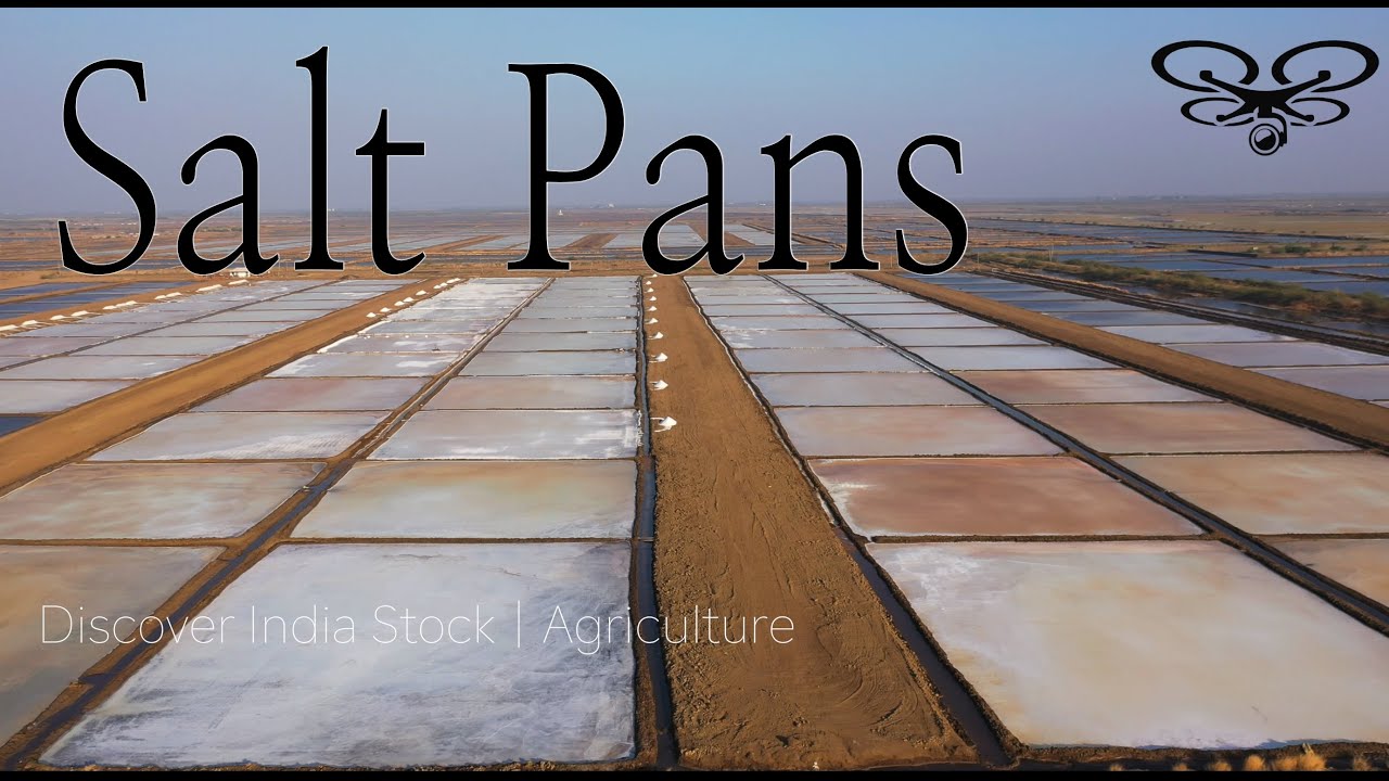 SALT PANS OF INDIAS WESTERN COAST | SALT FARMING AERIAL VIEW | 4K UHD