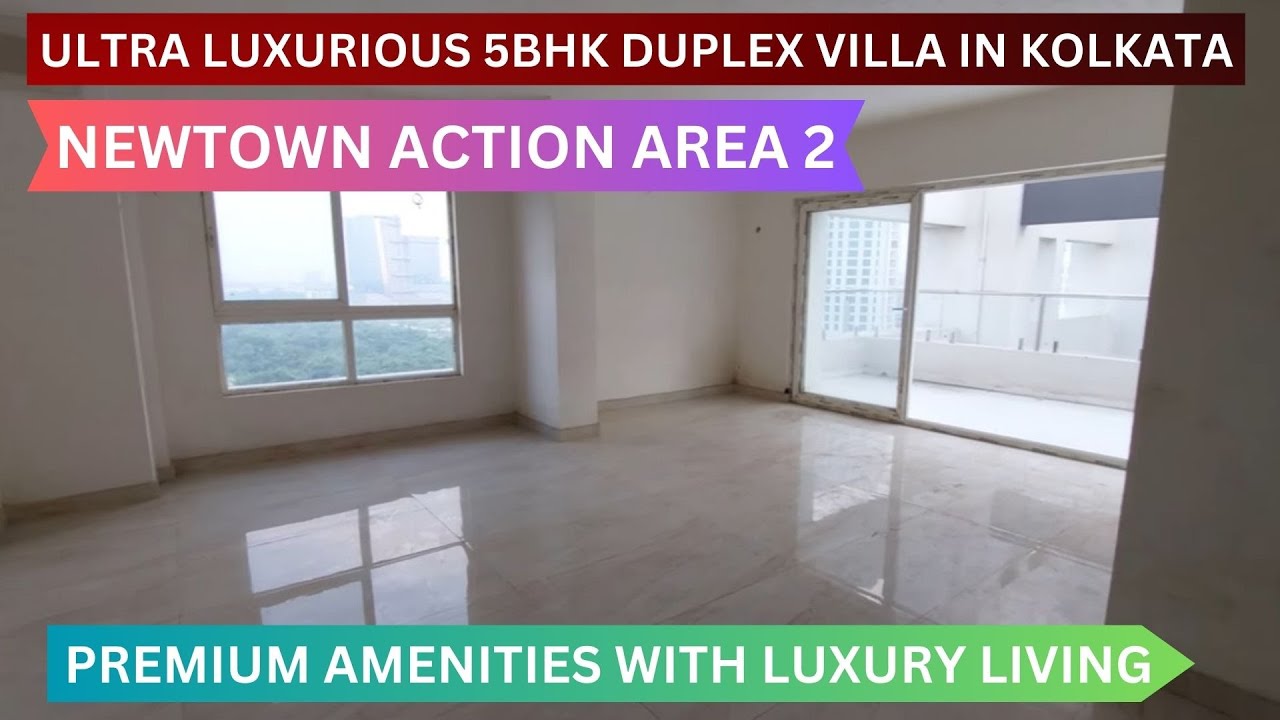 Ultra Luxury 5bhk Duplex Sky Villa Sale in Kolkata Newtown📞8100293325 #villa #kolkata #mansion #home